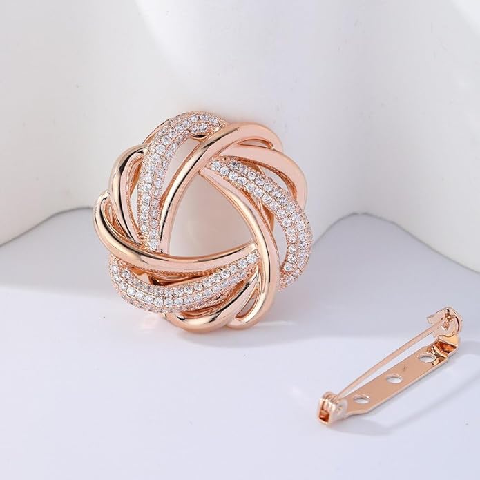 Flower Floral Brooch Pin Pearl Rhinestone Crystal Brooches Pins Scarf Brooch Clip Christmas Lapel Pin Dress Accessories for Women