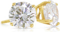 14K White Gold Moissanite Earrings Men & Women, Solid Gold Simulated Diamond and Lab Diamonds Studs for Men & Women, 1ct - 2ct Round, Princess, Heart, Halo Cut, Dangle, Lever or Screw Back Earrings, VVS1, D Color, Pink or Blue - Luxury Gift Box