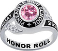 Custom Class Rings Personalized Birthstone Rings High School College Ring 925 Sterling Silver Engraved 2025 Graduation Jewelry Gifts for Women Size 4-15