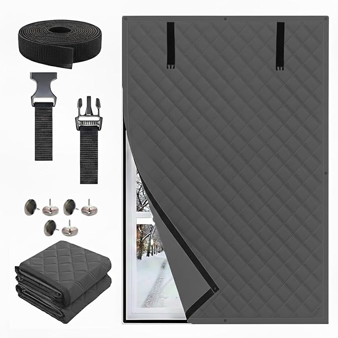 Thermal Insulated Window Cover for Winter, Heavy Duty Oxford Cloth Thermal by Unknown