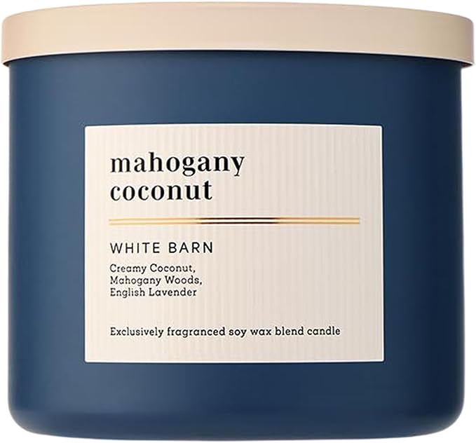 Bath & Body Works 3-Wick Candle, Mahogany Coconut Candle, Strong Throw by BathBodyWorks