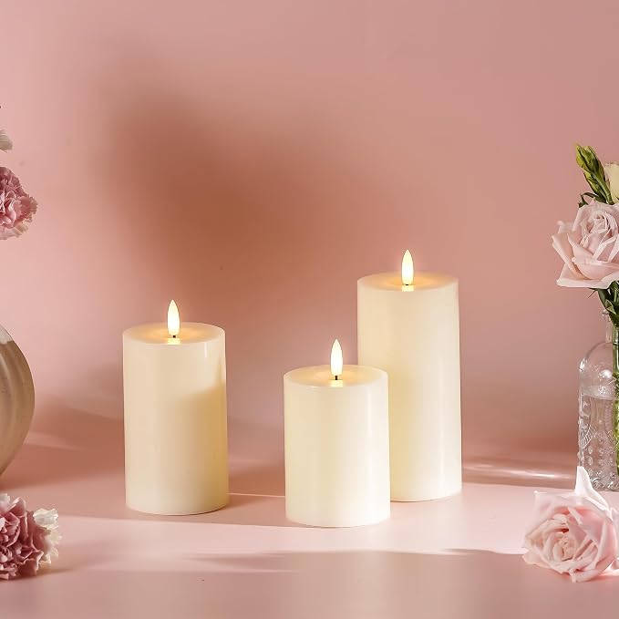 Stmarry Ivory Flameless Candles - Image 8