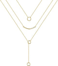Turandoss Gold Layered Necklaces for Women - 14K Gold Plated Handmade Multilayer Bar Pearls Coin Disc Moon Butterfly Medallion Adjustable Dainty Layered Choker Necklaces for Women Jewelry