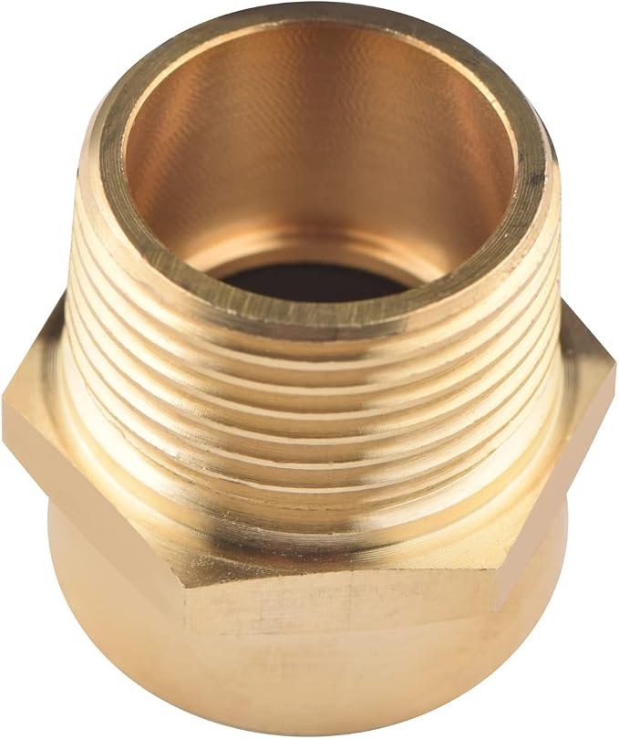 4 Pack G 3/4 Female Thread to US 3/4 NPT Male Thread Brass Pipe Fitting Adapter - Image 6