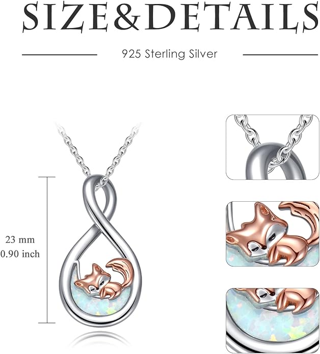 Animal Necklace for Women Necklace 925 Sterling Silver Cute Animal Pendant Necklaces Jewelry Gifts