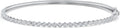 Reeds 1/4ctw Diamond Sterling Silver Bangle Bracelet