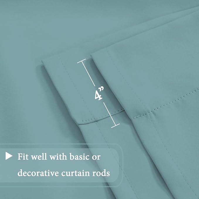 H.VERSAILTEX Blackout Tie Up Curtain Thermal Insulated Curtain Bathroom - Image 7
