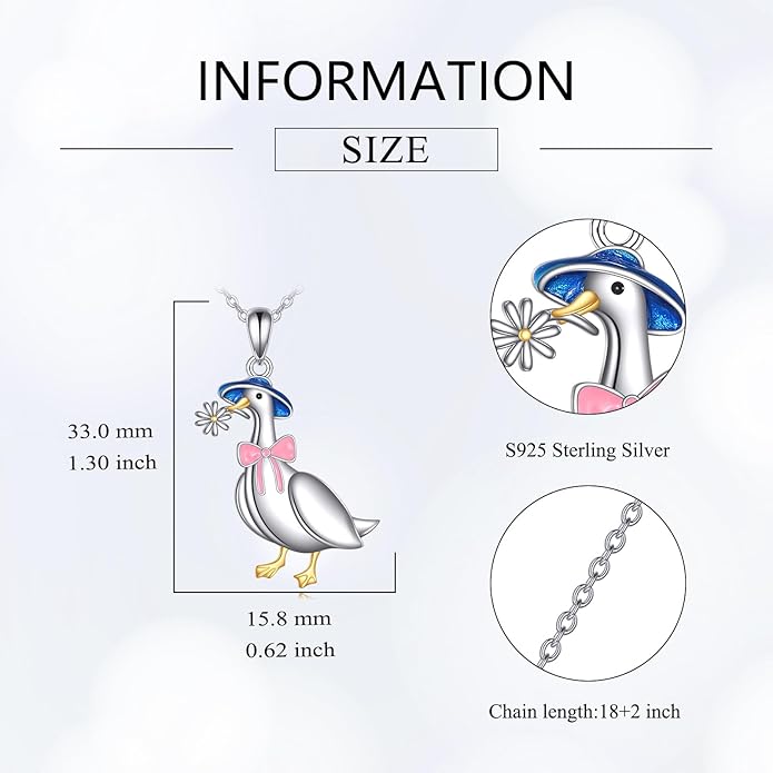 Animal Necklace for Women Necklace 925 Sterling Silver Cute Animal Pendant Necklaces Jewelry Gifts