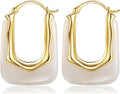 Acrylic Hoop Earrings Chunky Huggie Statement Vintage Earrings Cute Resin Drop Earring Trendy Jewelry Gifts for Women