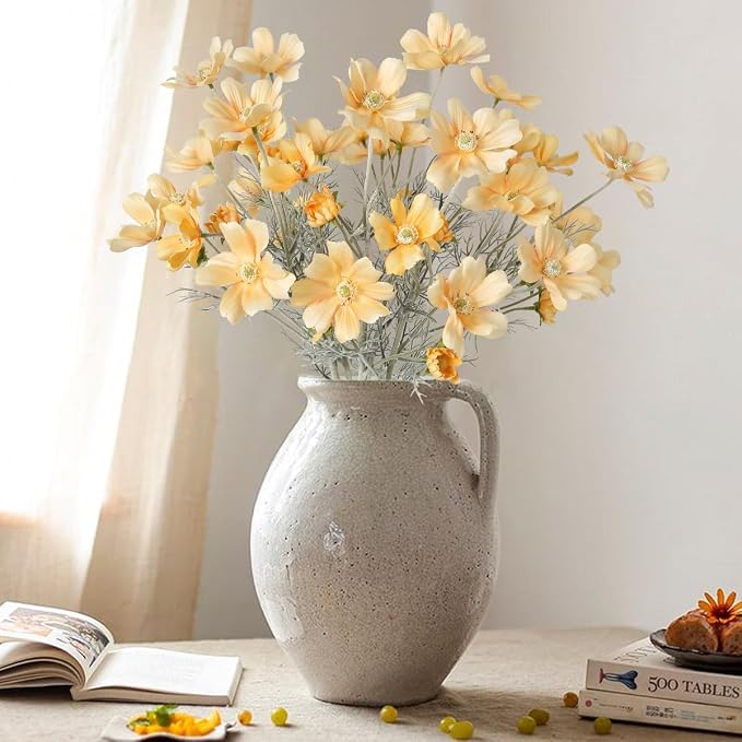 6PCS Cosmos Silk Flowers 24'' Wild Flowers Artificial Fake Flowers Arrangement - Image 4