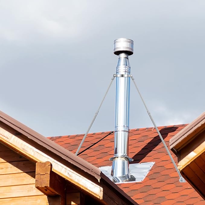 6" Extended Roof Bracket Kit, Adjustable Chimney Support - Image 6