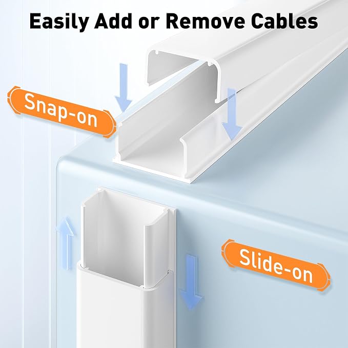 Delamu Cord Hider, 236in Cable Hider, Cord Covers - Image 4