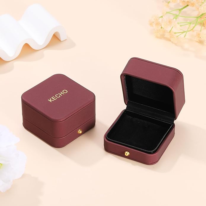 KECHO 14K Real Gold I Love You Forever Necklace Solid Yellow Gold Heart Birthstone Crystal Pendant Jewelry Birthday Mother's Day Anniversary Christmas Gifts for Women