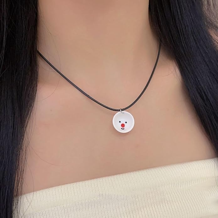 Snake Butterfly Necklace for Women Y2k Irregular Round Bead Pendant Women's Jewelry