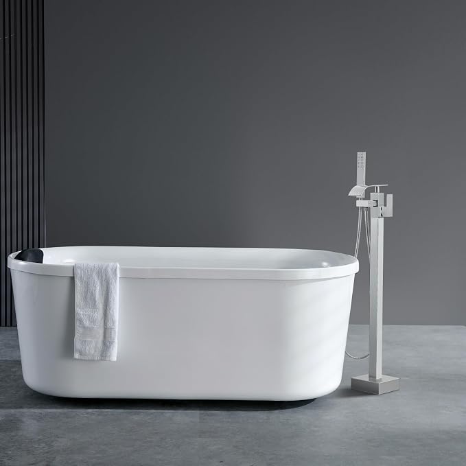 VEVOR Freestanding Bathtub Faucet, Floor Mount, Freestanding Tub Filler - Image 8