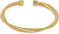 Cuffs Bracelet for Women Minimalist Gold Coil Craft Cuff Bracelet Italian Coil Craft Handmade Jewelry Christama Birtherday Gift