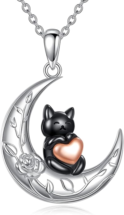 YFN 925 Sterling Silver Hummingbird/Cardinal/Cat Necklace for Women Animal Pendant with Adjustable 18"+2" Chain Jewelry Gift for Christmas, Valentine's Day, Mother's Day, Birthday-Gift Box Included