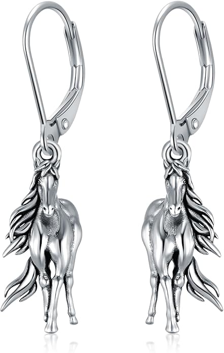 PELOVNY Animal Dangle Earrings Sterling Silver Hypoallergenic Moss Agate Crystal Moonstone Earrings Bee Butterfly Dolphin Peacock Phoenix Jewelry Birthday Christmas Gifts for Women
