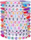 Friendship Bracelets Boho Stackable Bracelets for Women Surfer Heishi Clay Bead Bracelets Stretch Preppy Bracelets Colorful Boho Bracelets for Women