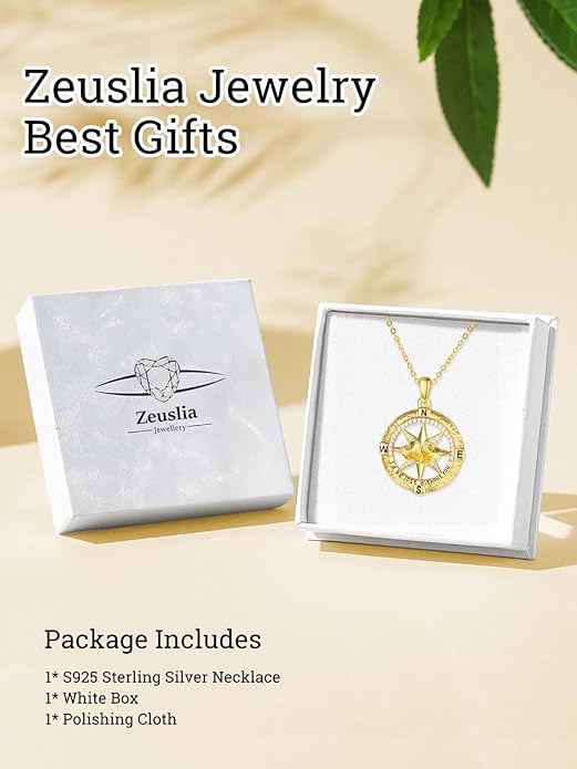 Valentine's Day Gifts for Wife 925 Sterling Silver Double Birthstone Pendant Necklaces I Love You for Always and Forever Necklace Anniversary Birthday Gifts for Wife Girlfriend Mom Her