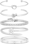 18 K Gold Plated Love Bangle Bracelet Stack Cuff Jewelry for Women Jewelry Set for Women Gift with Box