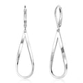 ALEXCRAFT 925 Sterling Silver Teardrop Leverback Earrings for Women Trendy Waterdrop Drop Twisted Dangle Earrings Jewelry 14K Gold Plated Hypoallergenic Boho Leverback Dangle Earring