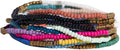 INK + ALLOY 10-Strand Stacking Beaded Bracelets for Women – Mixed Patterns Bracelet Stack - Adjustable Stretch Fit - Handmade Boho Bracelets for Women - Perfect for Any Occasion