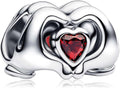 Cute Fashion Heart Charms,S925 Sterling Silver Charm,Bead for Bracelets and Necklaces,For Women Jewelry Present