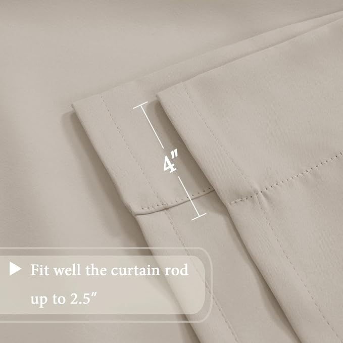 H.VERSAILTEX Blackout Tie Up Curtain Thermal Insulated Window Shade Light - Image 6