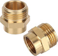 2pcs Garden Hose Adapter, 1/2" NPT Female to 3/4" GHT Male Hose Connector | by Unknown