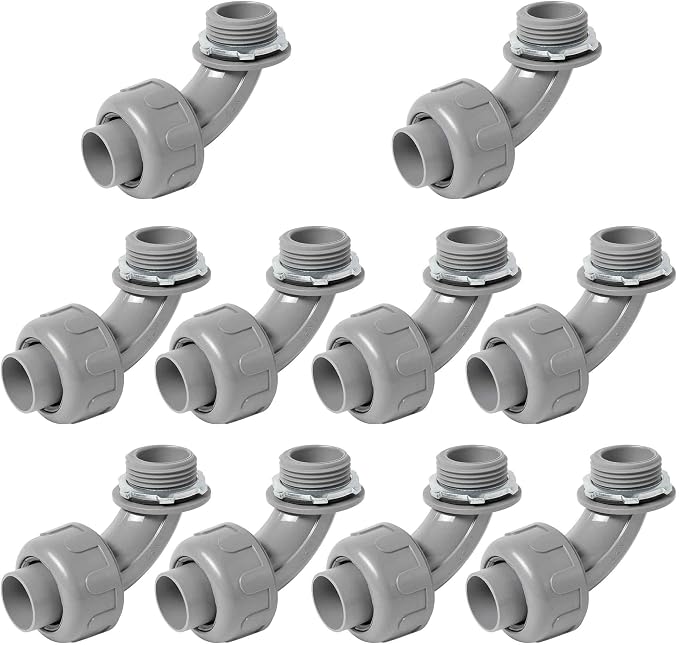Yariwiz 1 inch Plastic Liquid Tight Conduit 90 Degree Elbow by Yariwiz