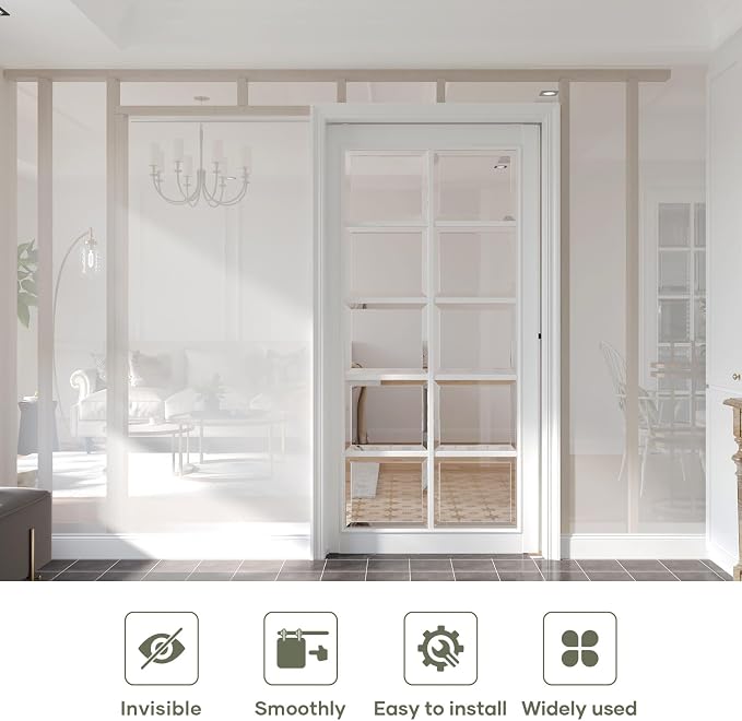 7FT/84in Sliding Pocket Door Hardware Kit, Aluminum Box Rail Kit, Commercial - Image 2
