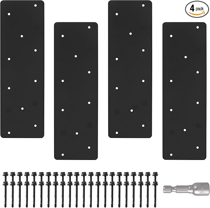 4 Pcs 15.7"x5"Straight Steel Flat Plate by ICokin