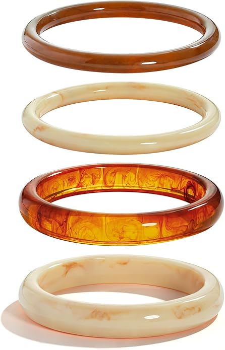 Acrylic Resin Bangles Bracelets for Women Wide Irregular Geometric Wristband Statement Bracelet Punk Chunky Acrylic Resin Bangle