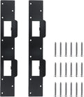 2pcs Door Strike Plate Stainless Steel Double Hole Door Handle Lock Backplate by Mewutal