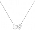 JKK Valentines Day Gifts for Her, 925 Sterling Silver Letter A-Z Heart Necklace Silver Jewelry Trendy Stuff Birthday Valentine's Day Gifts for Women Mom Her