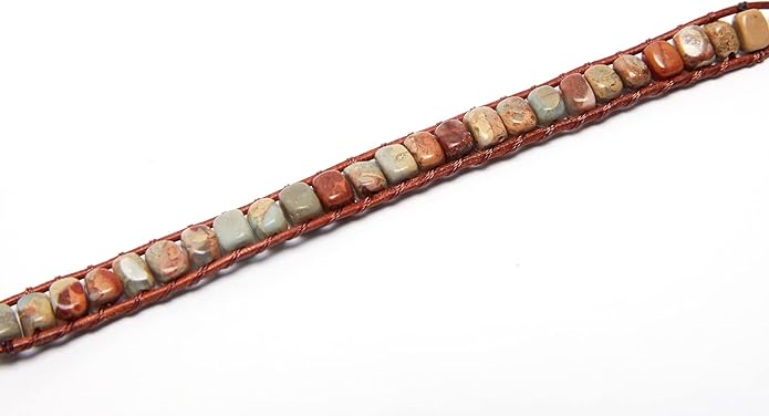 ZOSOJONA 7 Chakra Bracelet Bohemian Handmade Leather Wrap Healing Protection Natural Stone Yoga Beaded Bracelets Boho Friendship Jewelry