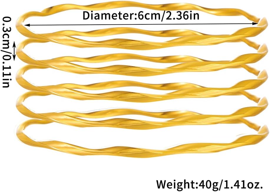 16Pcs Gold Bangle Bracelets for Women - Multi Layer Stackable Textured Bracelets Boho Jewelrys Set.