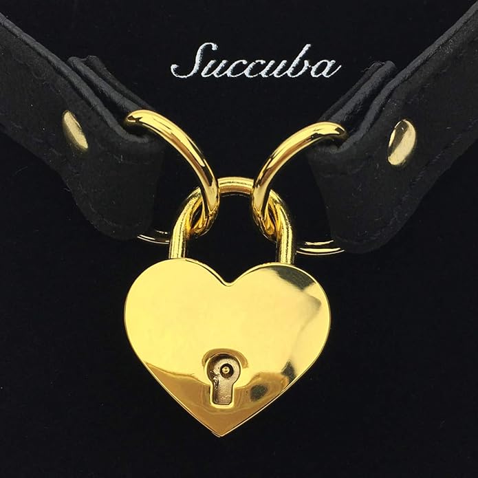 Succuba Padlock Collar Necklace Lolita Collar Cat Kitty Velvet Necklace