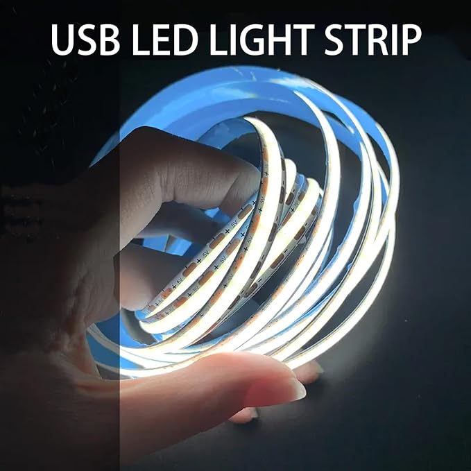 ZSLAIFU A 5V USB LED Light Strip, COB LED Strip Lights, Small LED Strip Light - Image 6