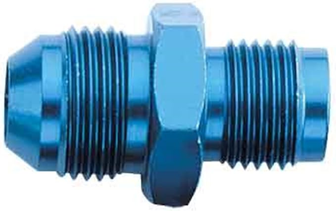 Aeroquip FCM2246 Blue Anodized Aluminum AN Flare to Metric Adapter by Aeroquip