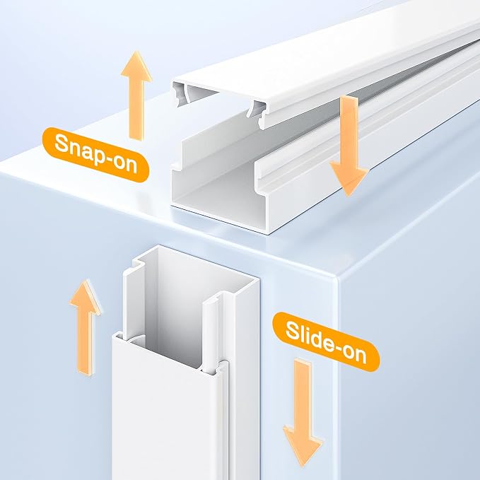 Delamu TV Cord Hider, 315in Wire Covers - Image 3