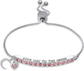 INSPIRED VOICES Sterling Silver Plated Charm Bracelets for Women - Easy Adjustable Bracelets