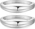 2pcs Gold Bangle Bracelets for Women, Trendy Hinged Cuff Open Wide Chunky Gold Bracelet Stack Arm Cuff Jewelry for Women