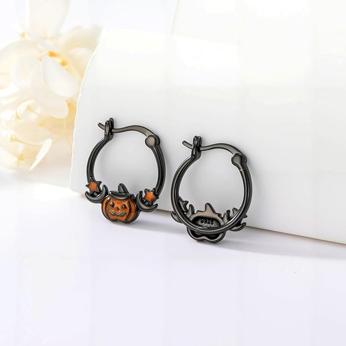 JUSTKIDSTOY Hypoallergenic Panda/Unicorn/Hummingbird/Dolphin Hoop Earrings for Women 925 Sterling Silver Animal Huggie Hoop Earrings Jewelry Gifts for Sensitive Ears