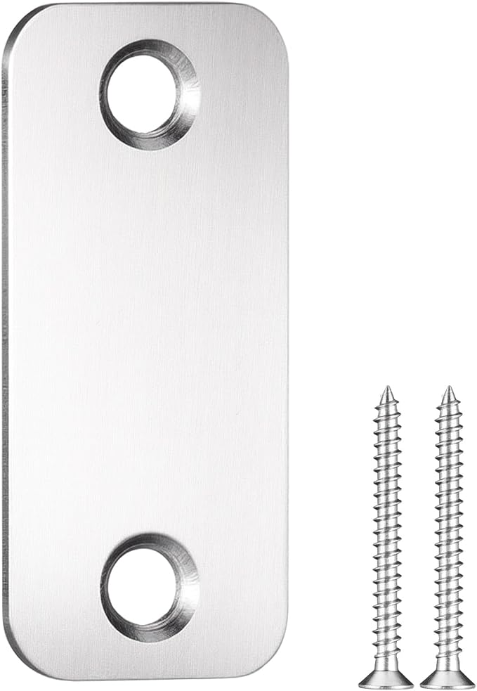 Blulu 1 Set Door Hole Cover Plate Blank Strike Filler Plate, Increase Home by Blulu