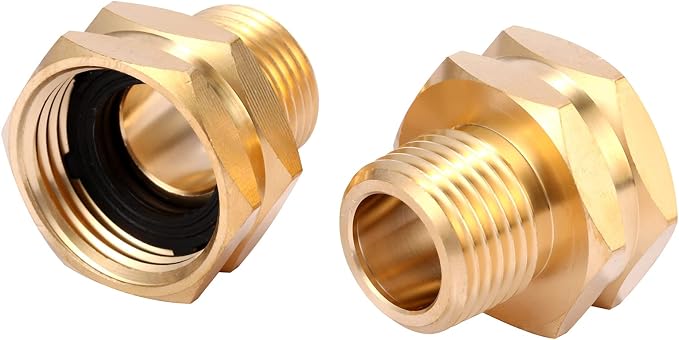 Garden Hose Adapter, 3/4" GHT Female x 1/2" NPT Male Connector | GHT to NPT - Image 5