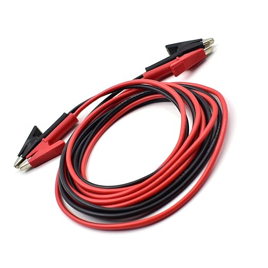 2PCS 14 AWG Alligator Clips Test Leads Dual Ended Crocodile Heavy Duty Flexible - Image 5