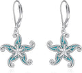 Beach Starfish Earrings for Women Sterling Silver Starfish Jewelry Gifts