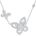 Lab Grown Diamond Necklace, Solid 925 Sterling Silver with Round Cut, Fine Jewelry for Women Anniversary Birthday Valentine’s Day Gifts
